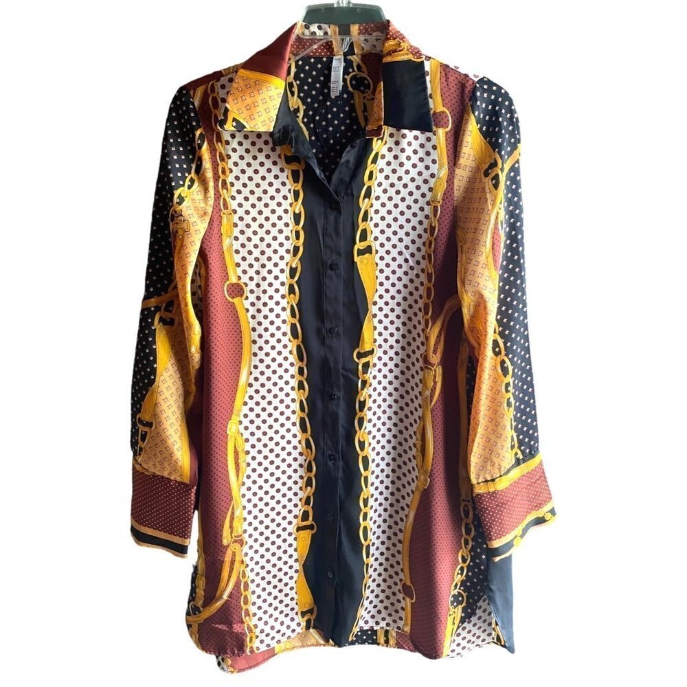 ZARA TRF Collection Multi Chain Shirt, Women's xs